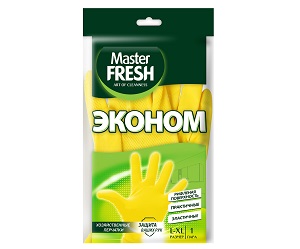 Master Fresh Перчатки хозяйственные резиновые размер L/XL 1 пара