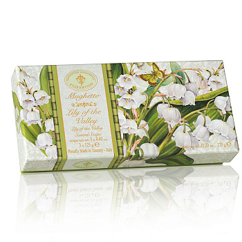 Набор натурального мыла с ароматом Ландыша 3шт х 125г SAF