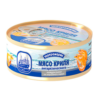 Мясо Криля натуральное 105гр жб ключ УЛЬТРАМАРИН