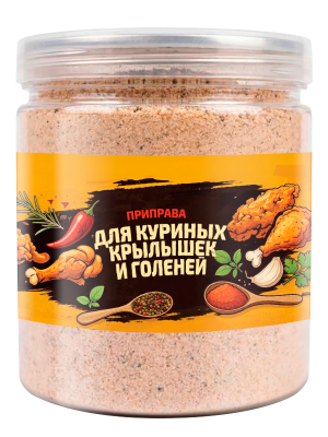 Приправа Для куриных крылышек и голеней 155г Банка с крышкой-ключом Arta Mix