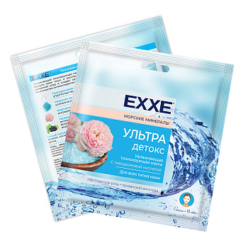 EXXE Тканевая маска увлажняющая Ультра детокс 1шт