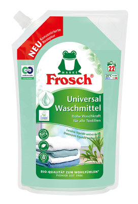 Жидкое средство для стирки цветного белья Universal мяг. упак. 1500мл Frosch