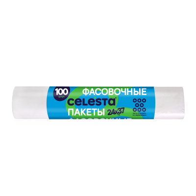 Пакеты для продуктов 24*37 см 100шт Celesta