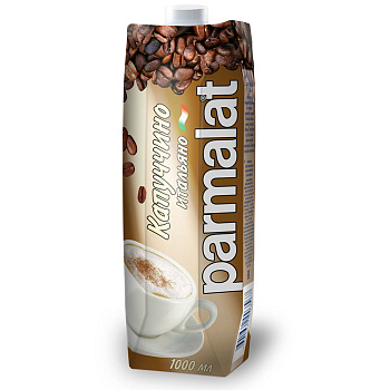 Молочный кофейный коктейль КАППУЧЧИНО Parmalat  1л