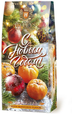 Чай черный Новогодний 50гр Мандарины картон Hyleys