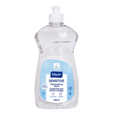 Средство для мытья посуды Sensitive 500мл Mayeri
