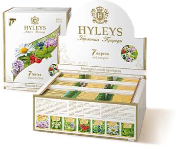 Чай ассорти 7 вкусов 100пак картон упак Гармония природы Hyleys