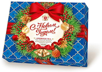 Чай Ассорти С Новым годом 20пак х2гр Hyleys 4 цв кор