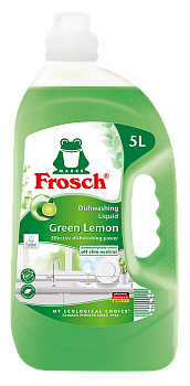 Средство для мытья посуды Зеленый лимон 5000мл Frosch