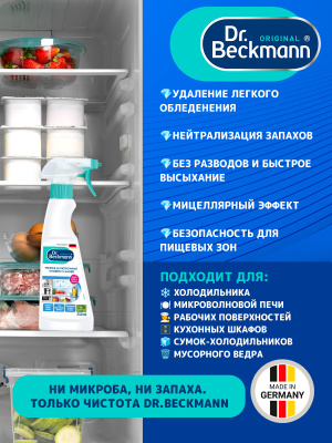 Моющее средство для холодильника и микроволновки Dr.Beckmann 250 мл
