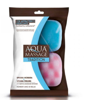 Губки для ванны Arix Tradition 1+1 Aqua Massage