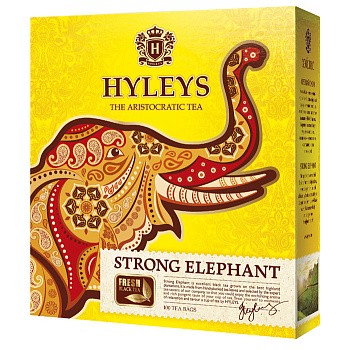 Hyleys Чай Крепкий Слон  (двухкам. с ярл.)100 пак х1,5 гр