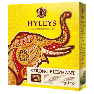 Hyleys Чай Крепкий Слон  (двухкам. с ярл.)100 пак х1,5 гр
