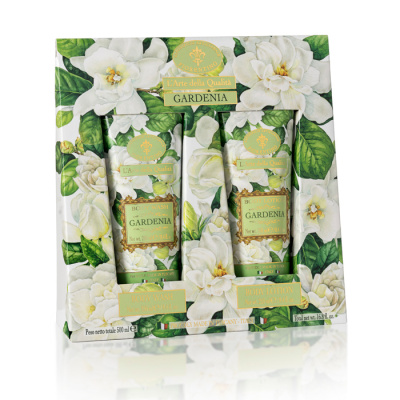 Подарочный набор гель для душа 250мл и лосьон для тела 250мл с ароматом Гардении SAF
