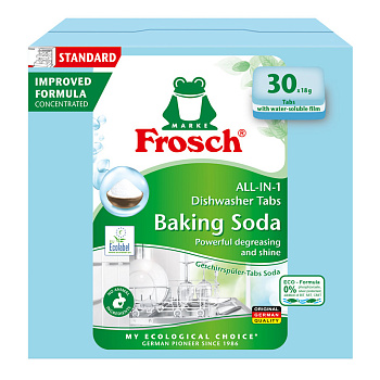 Таблетки для мытья посуды в ПММ Сода (30х18гр) Frosch
