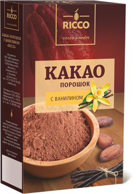 Какао-порошок с ванилином RICCO 100г