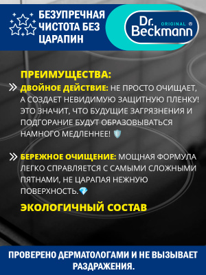Средство для чистки стеклокерамики 250мл Dr.Beckmann