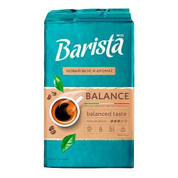 Кофе молотый 225гр вакуум упак Barista Mio Баланс