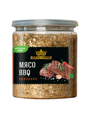Приправа для мяса BBQ 80г ПЭТ Банка с крышкой-ключом Царская приправа