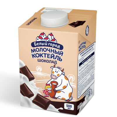 Молочный коктейль 1,2% Белый Город   ШОКОЛАД Эйдж 0,5л
