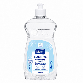 Средство для мытья посуды Sensitive 500мл Mayeri