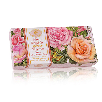 Набор натурального мыла с ароматом Розы 3шт х 125г SAF
