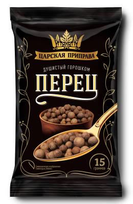 Перец душистый горошком 15гр фольг упак Царская приправа
