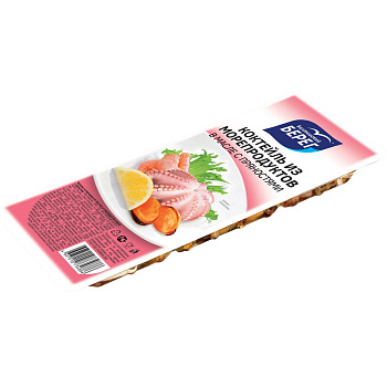 Балтийский берег Коктейль из морепродуктов в масле  пряностями 0,200 кг