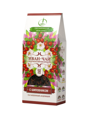 Иван-чай напиток чайный ферментированный с плодами шиповника, пачка 50г