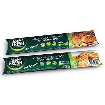 Master Fresh Фольга алюминиевая картон.коробка 10м