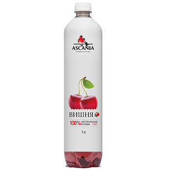 Аскания Лимонад со вкусом Вишни 1л ПЭТ