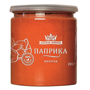 Паприка молотая 200г Банка с крышкой-ключом Царская приправа