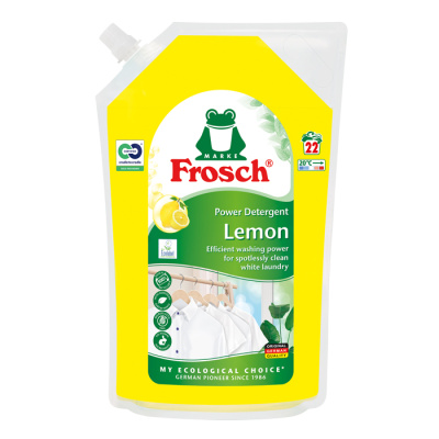 Жидкое средство для стирки белого белья Лимон запаска 1500мл Frosch