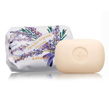 Мыло натуральное туалетное с ароматом Лаванды 200г SAF