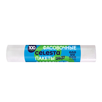 Пакеты для продуктов 24*37 см 100шт Celesta