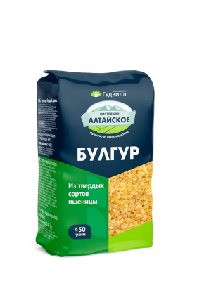 Булгур из твёрдых сортов пшеницы 450 гр в мягкой упаковке Гудвилл