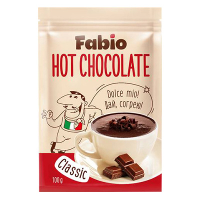 Barista Напиток кофейный растворимый Fabio  «Classic Горячий шоколад», 100 г