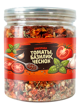 Томаты базилик чеснок 100г Банка с крышкой-ключом Arta Mix