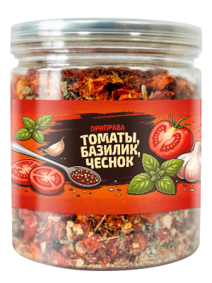 Томаты базилик чеснок 100г Банка с крышкой-ключом Arta Mix