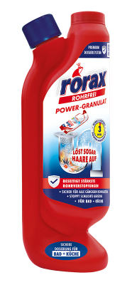 Чистящее средство для сливных труб гранулы с дозатором 600гр Rorax