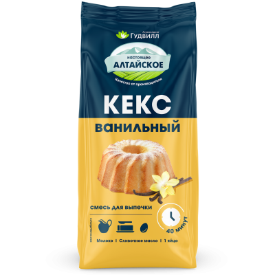 Кекс Ванильный Смесь для выпечки 300гр Гудвилл