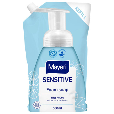 Мыло-пенка гипоаллергенное 500мл Sensitive Mayeri запаска
