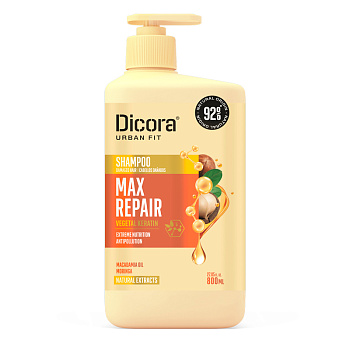 Шампунь для поврежденных волос с экстрактом Макадамии Max Repair 800мл