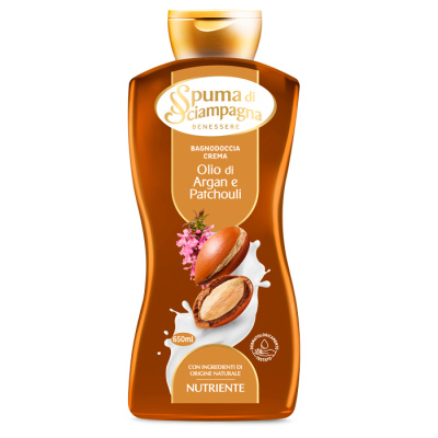 Крем для ванны и душа Аргана и Пачули 650мл Spuma di Sciampagna