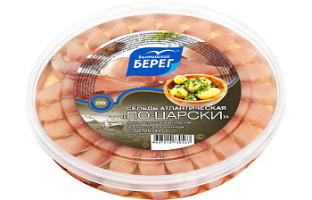 Балтийский берег Сельдь филе  кус в масле  