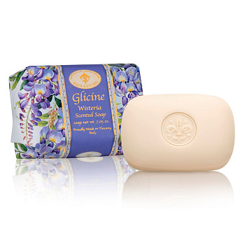 Мыло натуральное туалетное с ароматом Глицинии 200г SAF