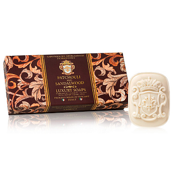 Набор натурального мыла с ароматом Пачули и сандалового дерева 3 шт х 125 г