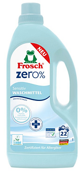 FROSCH ZERO Жидкое средство для стирки белья Сенситив 1500мл
