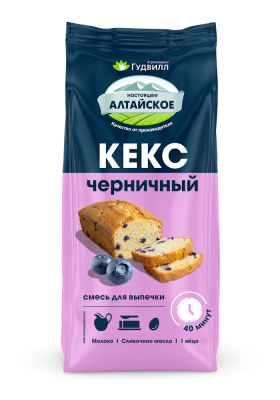 Кекс Черничный Смесь для выпечки 300гр Гудвилл