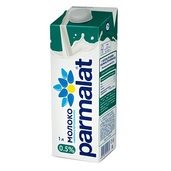 Молоко ультрапастеризованное 0 5% 1л тетраЭдж Parmalat